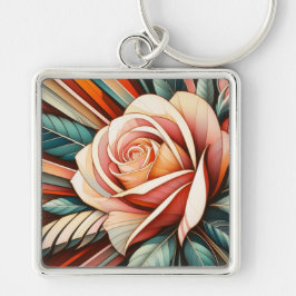 Art Deco Rosé Sleutelhanger
