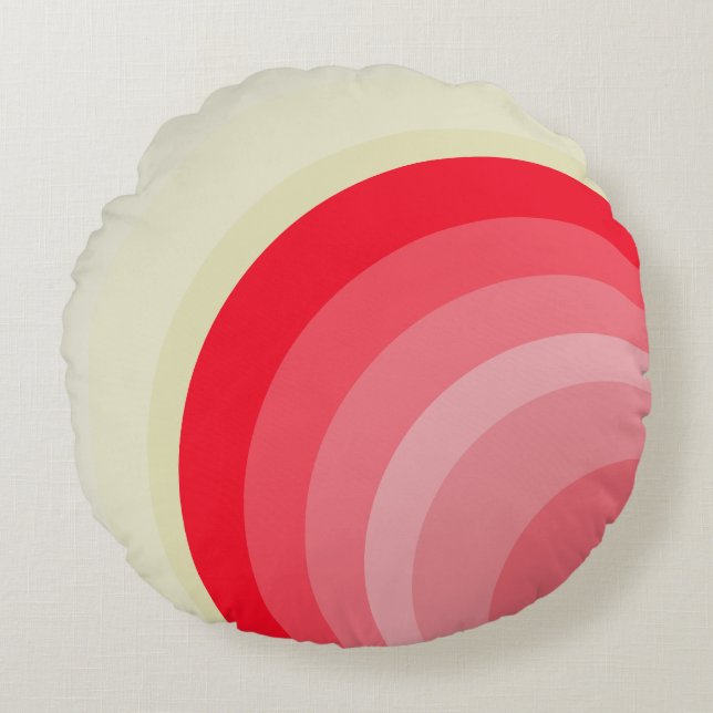 Art Deco Round Pillow Rond Kussen (Voorkant)