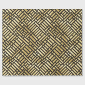 Art Deco Royal Gold Bars Cadeaupapier (Vlak)