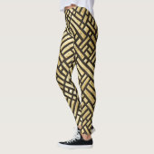 Art Deco Royal Gold Bars Leggings (Links)
