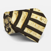 Art Deco Royal Gold Bars Stropdas (Opgerold)