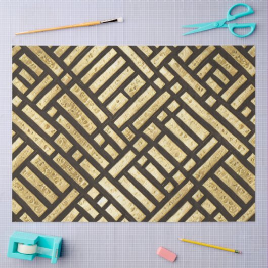 Art Deco Royal Gold Bars Tissuepapier (Craft)