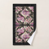 Art Deco Roze Flamingo Bad Handdoek (Handdoek)
