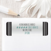 Art Deco Roze Katwilgen - Persoonlijk Etiket (Insitu)