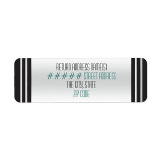 Art Deco Roze Katwilgen - Persoonlijk Etiket