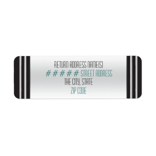 Art Deco Roze Katwilgen - Persoonlijk Etiket (Voorkant)