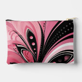 Art Deco Roze Kralen Meisje Print Gesneden Naaizak Etui (Achterkant)