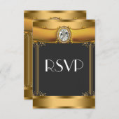 Art Deco RSVP (Voorkant / Achterkant)