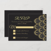  Art Deco RSVP (Voorkant / Achterkant)