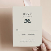 Art Deco RSVP Behuizing Kaart