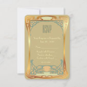  Art Deco RSVP ~ Gatsby geïnspireerd Kaartje (Voorkant)