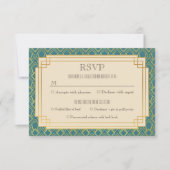 Art deco rsvp Kaart (Voorkant)