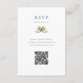  Art Deco RSVP met QR-code Behuizing Kaart (Voorkant)