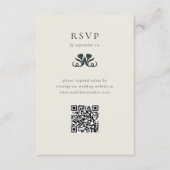 Art Deco RSVP met QR-code Behuizing Kaart (Voorkant)