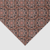 Art Deco Safari Sunset Boheemse Star Herfst Mandal Tissuepapier (Detail)