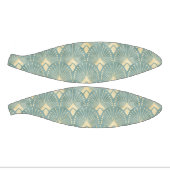 , art deco, sage Green, crème, elegant, chic, mod Basketbal (Panelen)