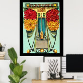 Art Deco Sagitarius Vintage Poster (Thuiskantoor)