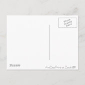 Art Deco Santa aan de hemel Feestdagenkaart (Achterkant)