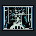 Art Deco 'Satanic Ballet' - Aleksandra Ekster 1922 Poster<br><div class="desc">1922 Kunst Deco schilderij genaamd "Satanic Ballet" door Aleksandra Ekster</div>