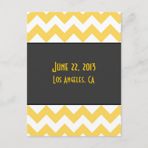Art Deco Save the Date Briefkaart - alternatieve a