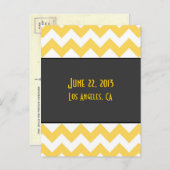 Art Deco Save the Date Briefkaart - alternatieve a (Voorkant / Achterkant)