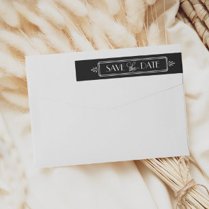 Art Deco Save the Date Huwelijk