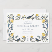 Art Deco Save the Date Kaart (Voorkant)