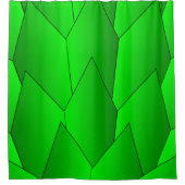 Art Deco Scales Design Green Shower Curtain Douchegordijn (Voorkant)
