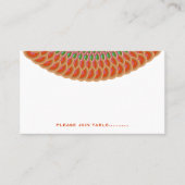 Art Deco  Scallop Fan Boho Asian Wedding Plaatskaartje (Voorkant)