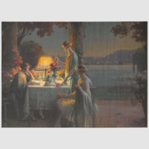 Art Deco Scene door Delphin Enjolras Decoupage Tissuepapier