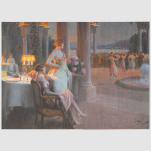Art Deco Scene door Delphin Enjolras Decoupage Tissuepapier