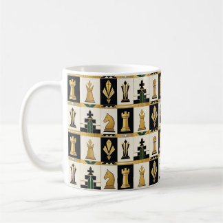 Art Deco schaakmok Koffiemok