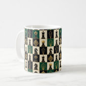 Art Deco schaakmok Koffiemok (Voorkant links)