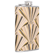 Art Deco Schalen: Geometrische Gouden Glamour Heupfles (Rechts)