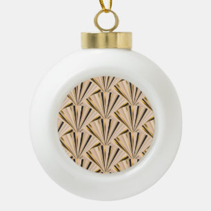 Art Deco Schalen: Geometrische Gouden Glamour Keramische Bal Ornament
