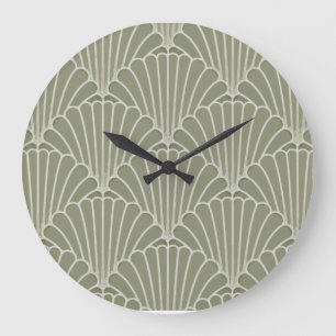 Art Deco Schelpen Wandklok