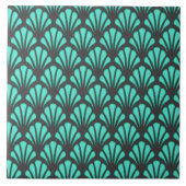 Art Deco schelpvorm Tegeltje (Voorkant)