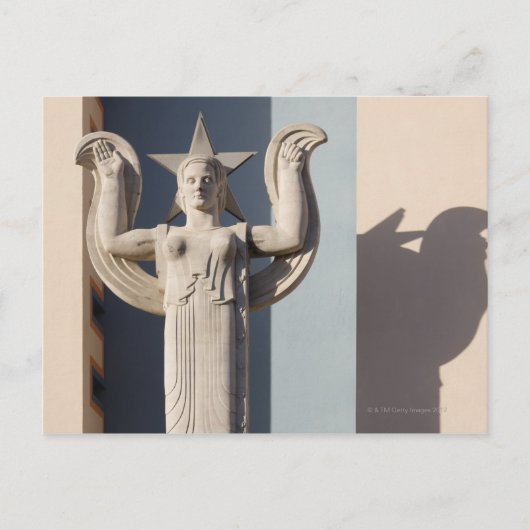 Art Deco-sculptuur op de State Fair of Texas Briefkaart (Voorkant)