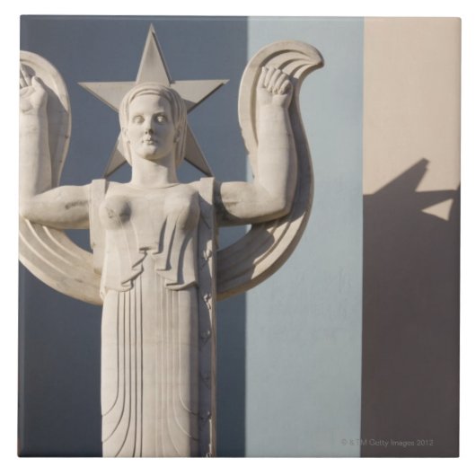 Art Deco-sculptuur op de State Fair of Texas Tegeltje (Voorkant)