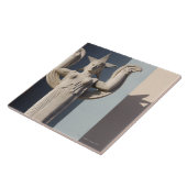 Art Deco-sculptuur op de State Fair of Texas Tegeltje (Zijkant)