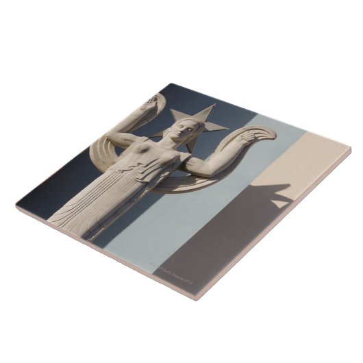 Art Deco-sculptuur op de State Fair of Texas Tegeltje (Zijkant)