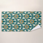 Art deco seamless abstract floral pattern. Decor Badhanddoek (Badhanddoek)