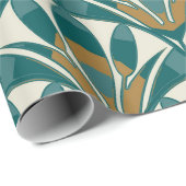 Art deco seamless abstract floral pattern. Decor Cadeaupapier (Rol Hoek)