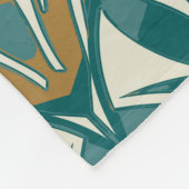 Art deco seamless abstract floral pattern. Decor Fleece Deken (Hoek)