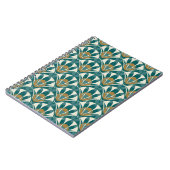 Art deco seamless abstract floral pattern. Decor Notitieboek (Linkerzijde)