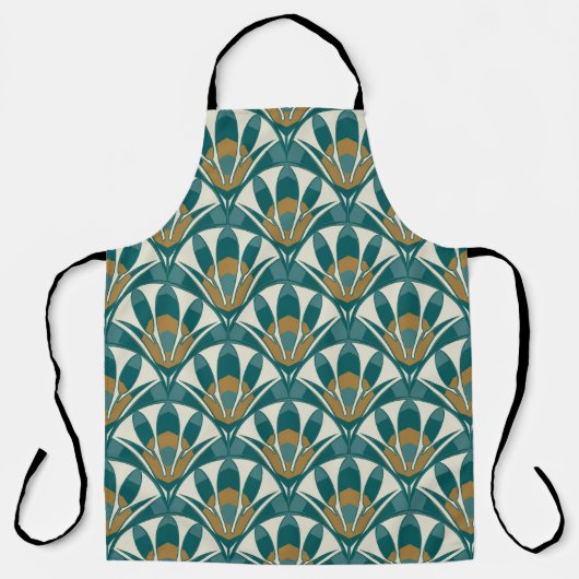 Art deco seamless abstract floral pattern. Decor Schort (Voorkant)