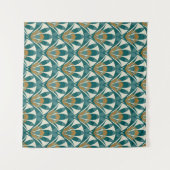 Art deco seamless abstract floral pattern. Decor Wandkleed (Voorkant (horizontaal))