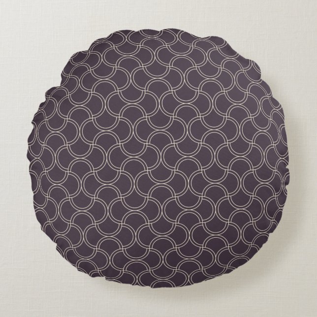 Art deco seamless pattern background abstract, ar. rond kussen (Voorkant)