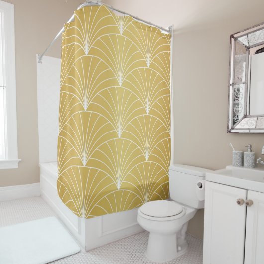 Art Deco Seamless Pattern. Geometric Styli Douchegordijn (In situ)