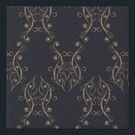 Art deco seamless pattern. Vintage background with Imitatie Canvas Print<br><div class="desc">Kunstdeco naadloos patroon.  achtergrond met krullen. Lineaire kunst. Patroonontwerp. Stijl van de jaren 20 - 1930.  illustratie abstract,  kunst,  achtergrond,  barok,  zwart,  creatief,  curl,  curve,  vocht,  deco,  decor,  decoratie,  decoratief,  design,  elegant,  element,  stof,  bloem,  bloemig,  ,  retro,  illusie,  handgetekend,  inkepen, </div>